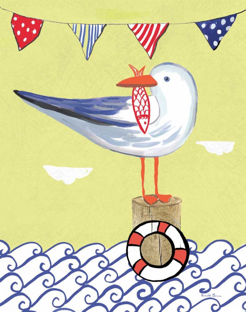 Coastal Bird II art print by Farida Zaman for $57.95 CAD