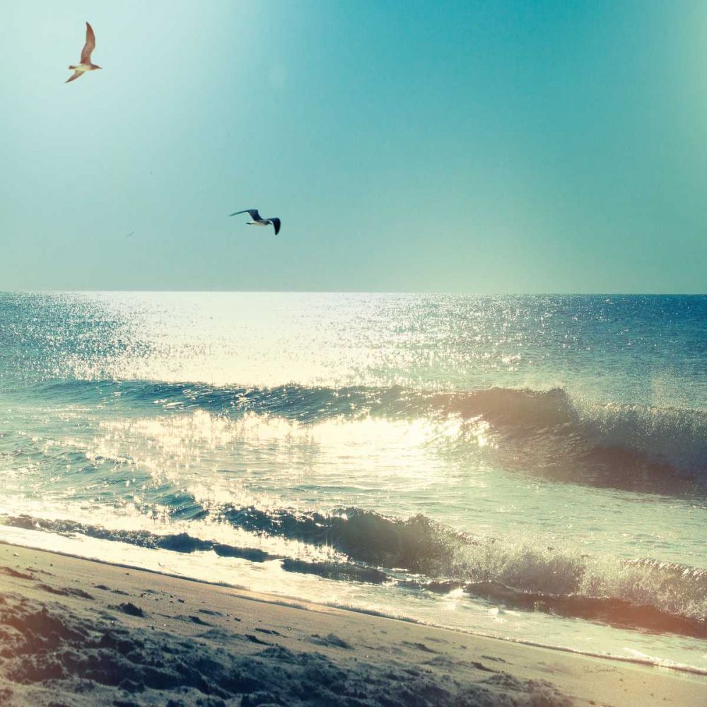 Coastline Waves no Word art print by Sue Schlabach for $57.95 CAD