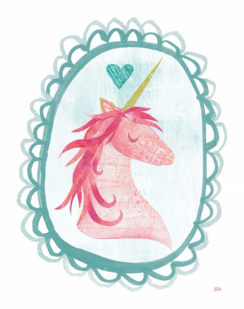 Unicorn Magic I with Border art print by Melissa Averinos for $57.95 CAD