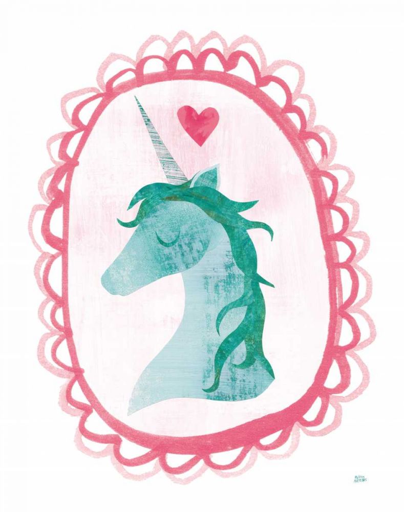 Unicorn Magic II with Border art print by Melissa Averinos for $57.95 CAD