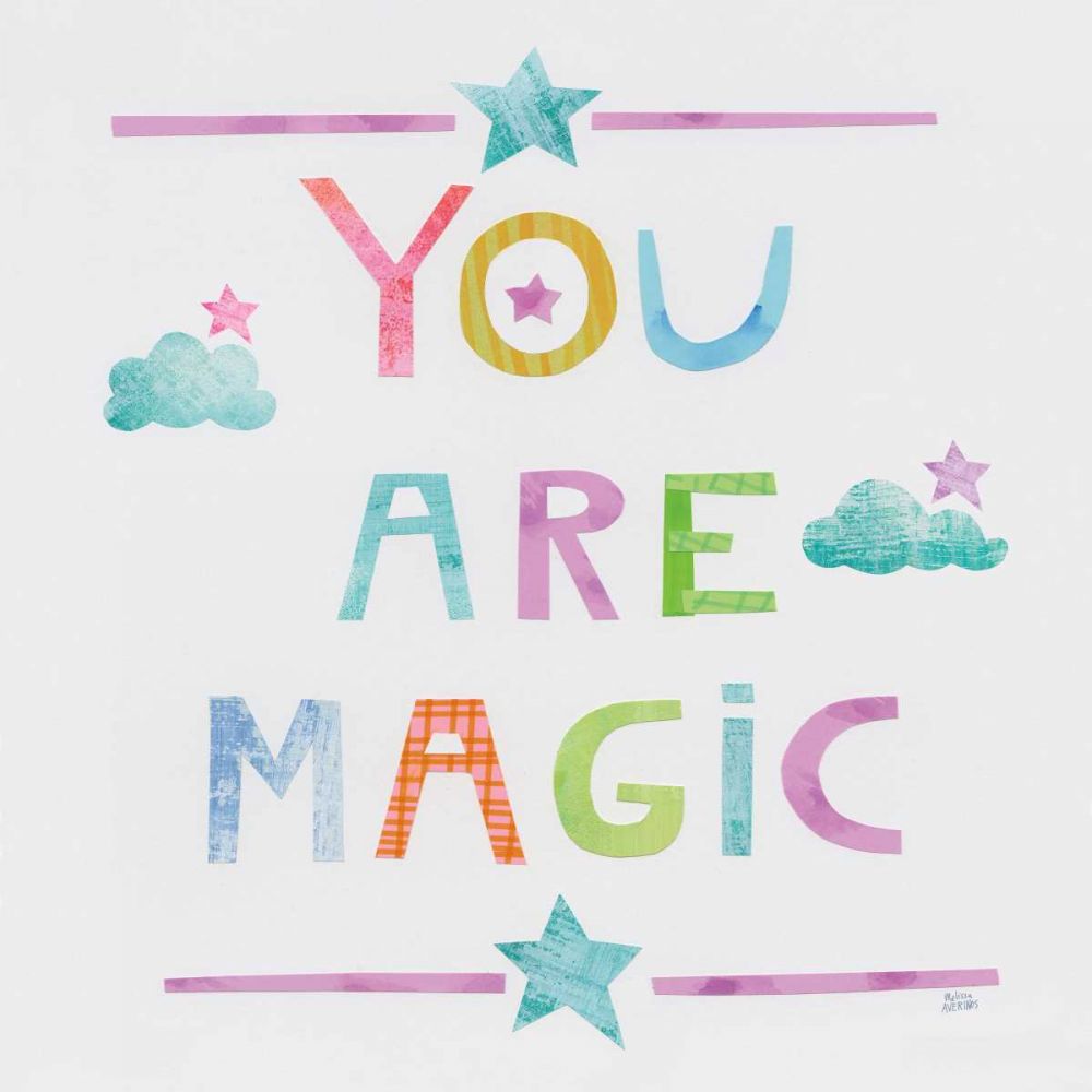 Unicorn Magic V Sq Clouds art print by Melissa Averinos for $57.95 CAD