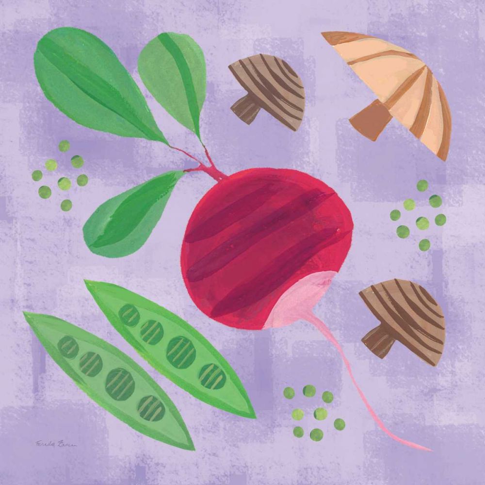 Veggie Time III art print by Farida Zaman for $57.95 CAD