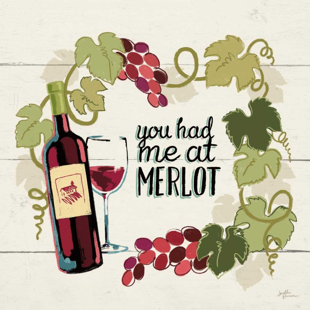 Wine and Friends II art print by Janelle Penner for $57.95 CAD