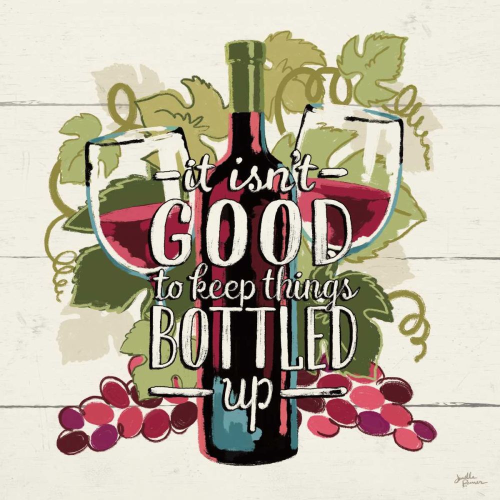 Wine and Friends III art print by Janelle Penner for $57.95 CAD