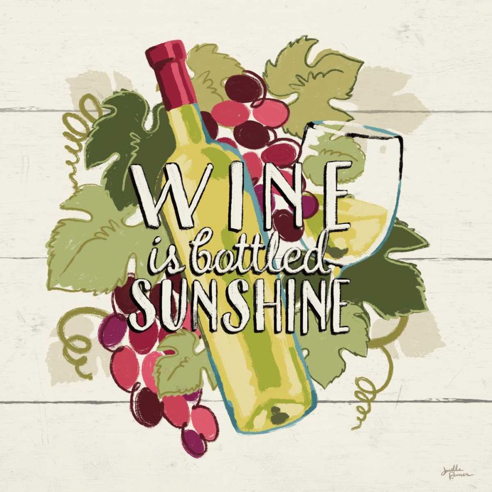 Wine and Friends IV art print by Janelle Penner for $57.95 CAD