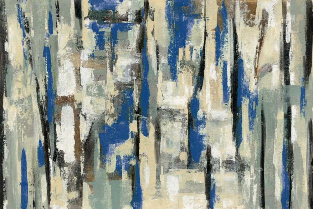 Spring Stripes Blue art print by Silvia Vassileva for $57.95 CAD