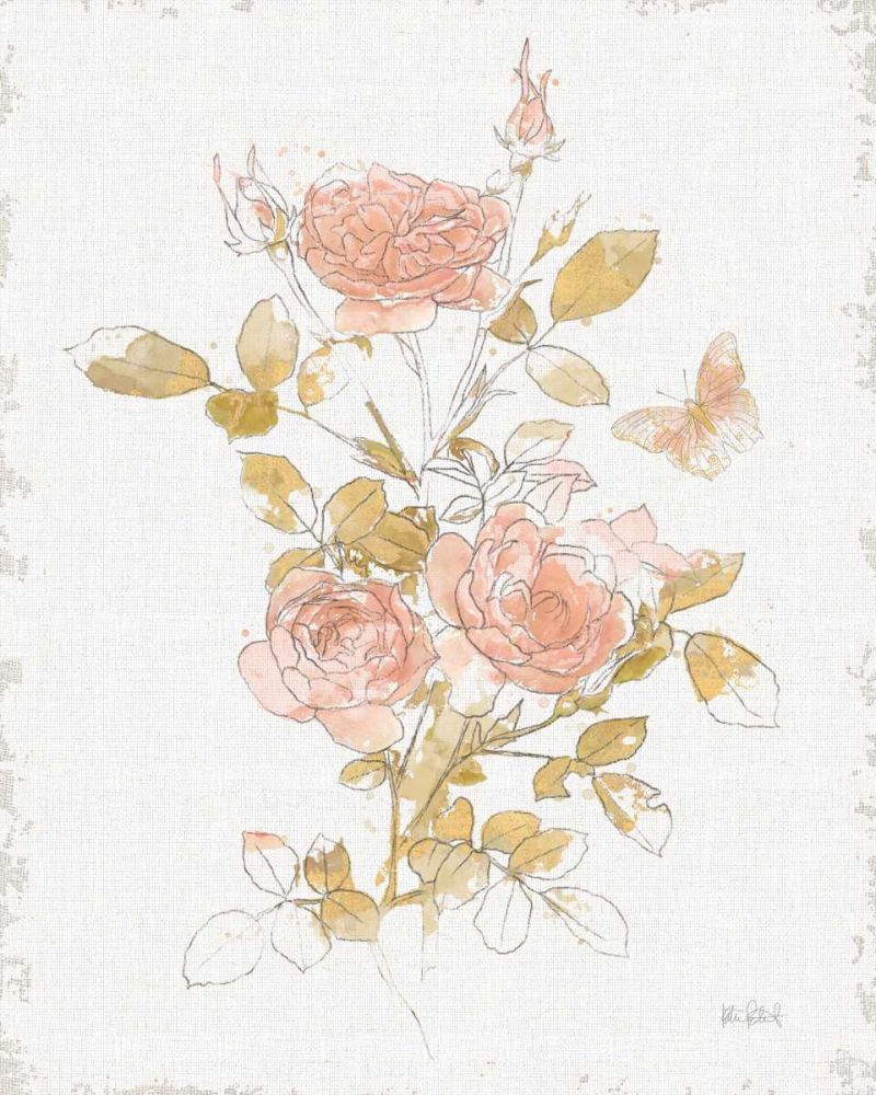 Watery Blooms II art print by Katie Pertiet for $57.95 CAD