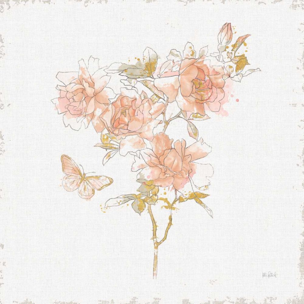 Watery Blooms VII art print by Katie Pertiet for $57.95 CAD