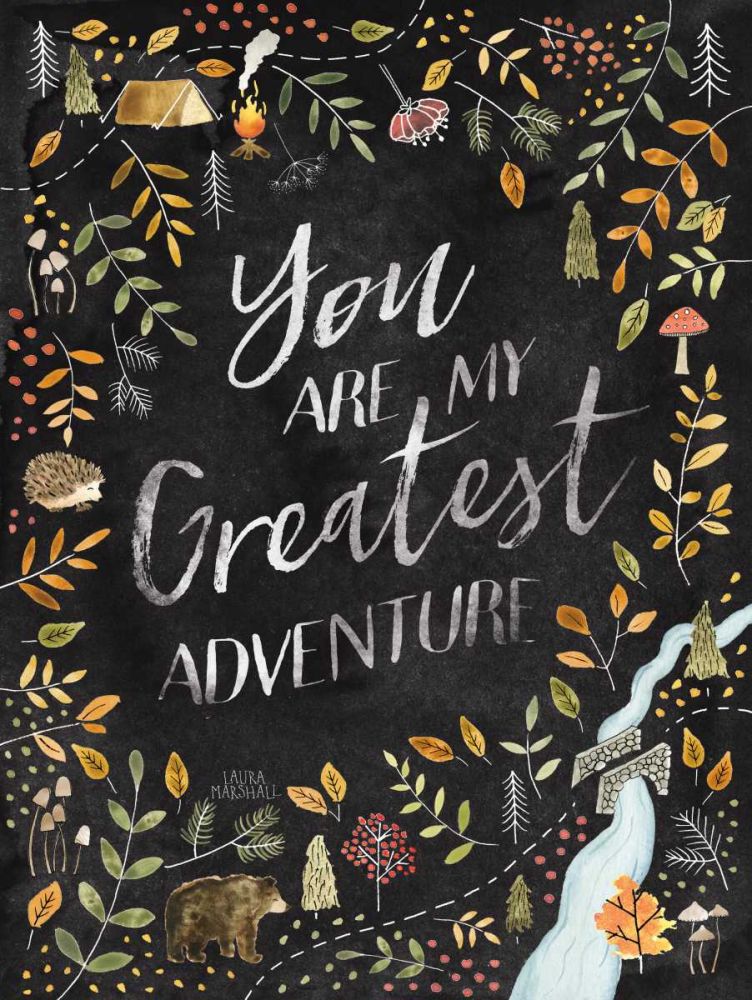 Woodland Whimsy IV Black art print by Laura Marshall for $57.95 CAD