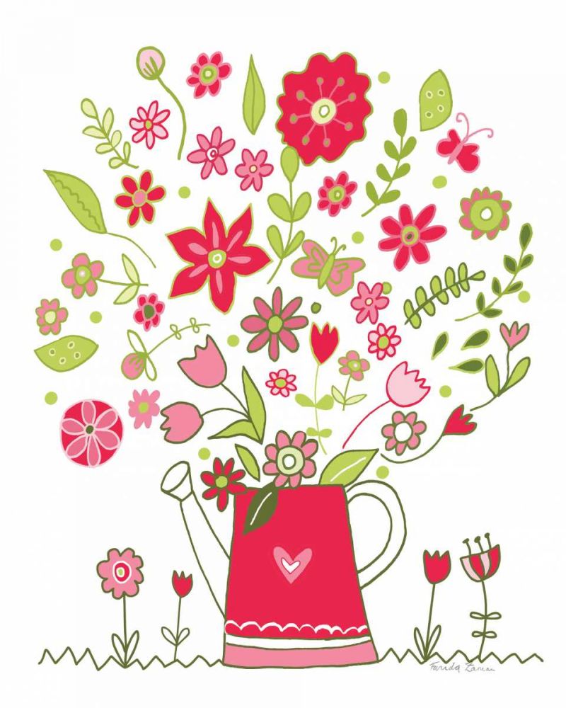 Valentines Flowers III art print by Farida Zaman for $57.95 CAD