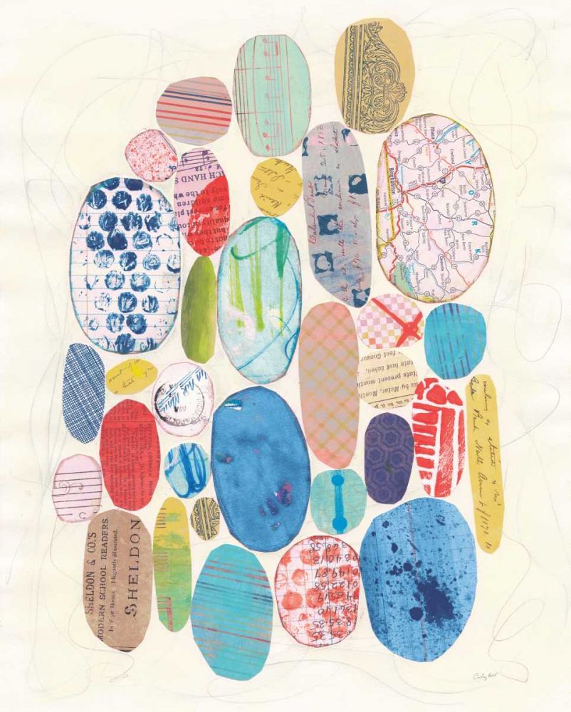 Geometric Collage I Bright art print by Courtney Prahl for $57.95 CAD