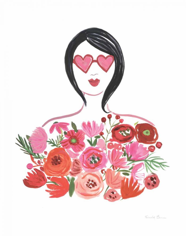 Valentine Chic I no Words art print by Farida Zaman for $57.95 CAD