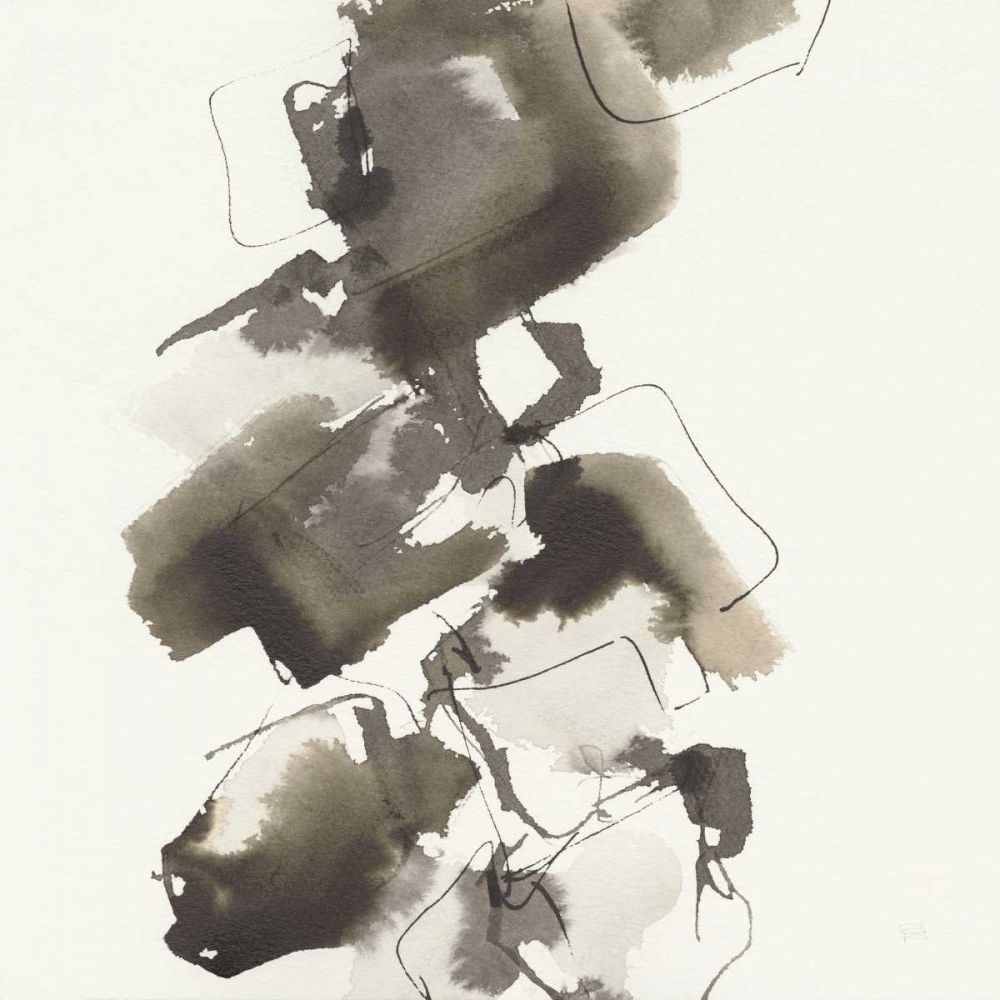 Stacked II Greige art print by Chris Paschke for $57.95 CAD
