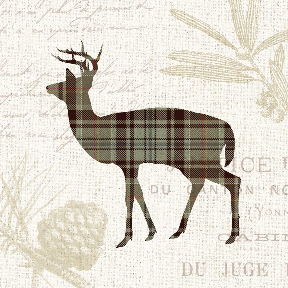 Plaid Lodge II Tan art print by Wild Apple Portfolio for $57.95 CAD