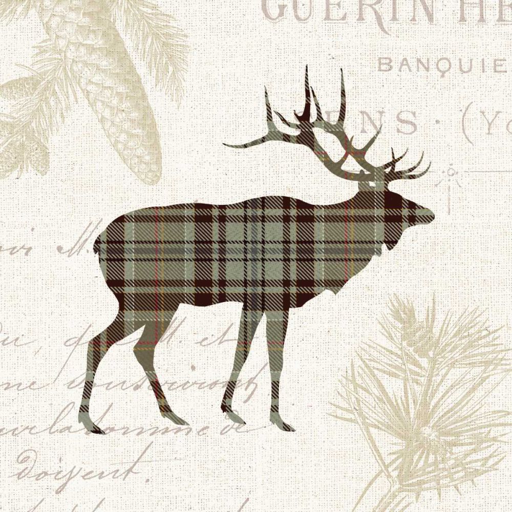 Plaid Lodge III Tan art print by Wild Apple Portfolio for $57.95 CAD