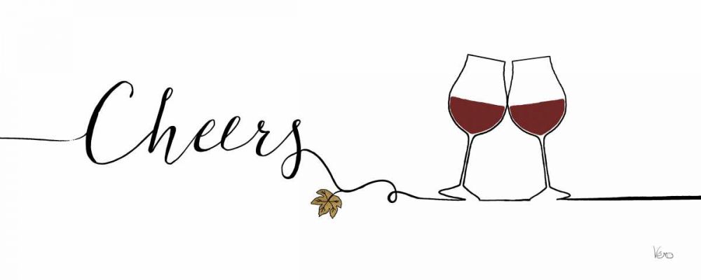 Underlined Wine I art print by Veronique Charron for $57.95 CAD