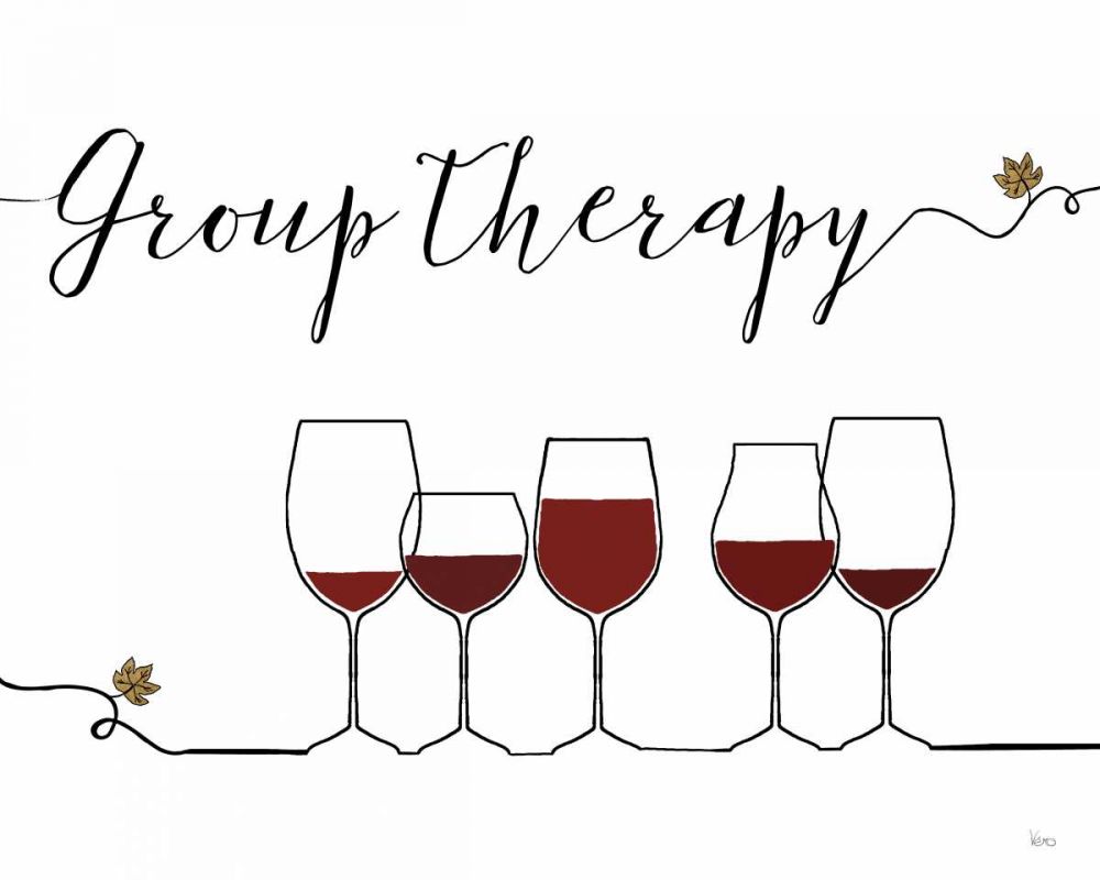 Underlined Wine IX art print by Veronique Charron for $57.95 CAD
