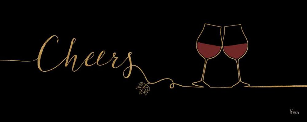 Underlined Wine I Black art print by Veronique Charron for $57.95 CAD
