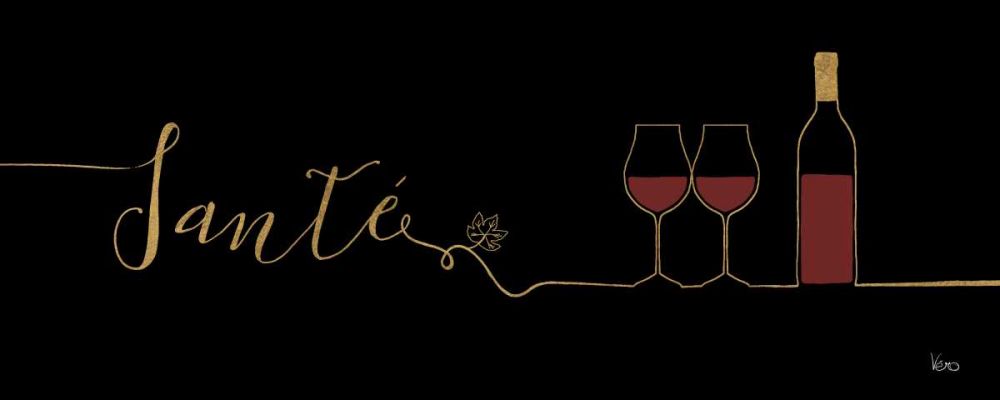 Underlined Wine II Black art print by Veronique Charron for $57.95 CAD
