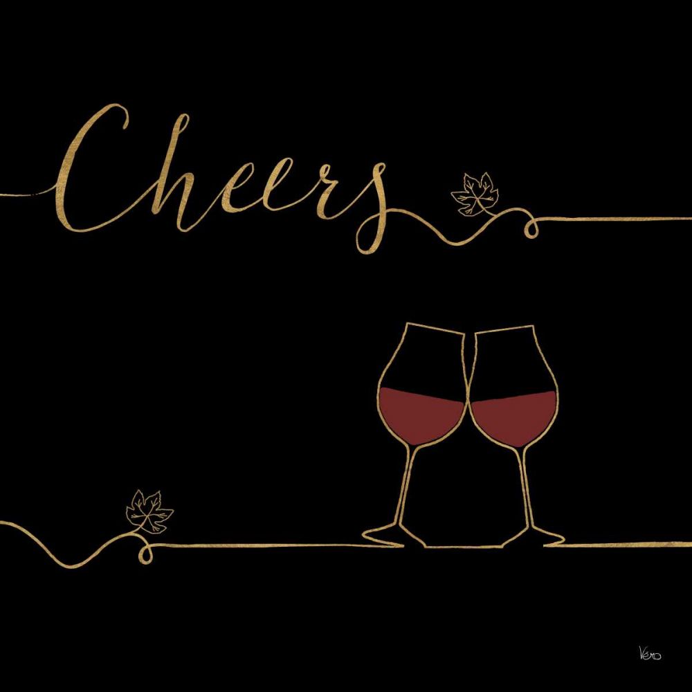 Underlined Wine V Black art print by Veronique Charron for $57.95 CAD