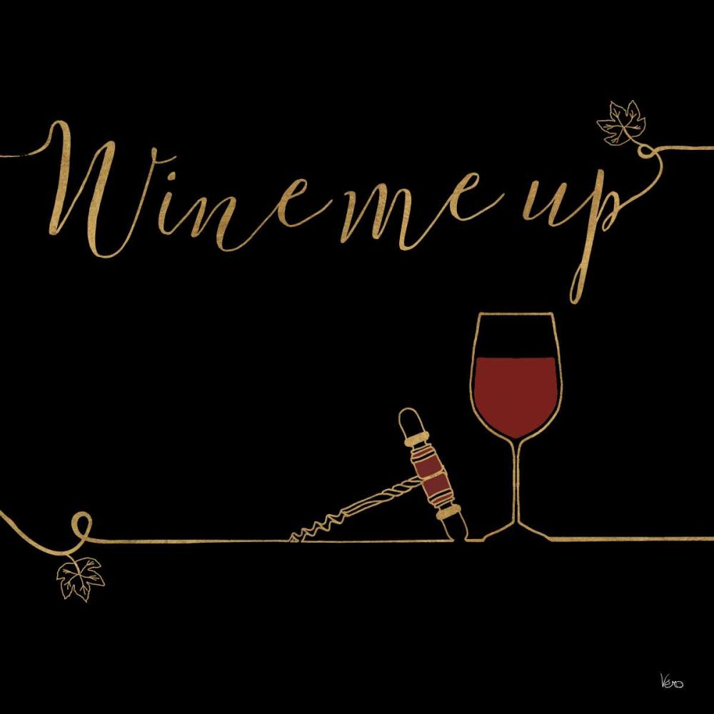 Underlined Wine VII Black art print by Veronique Charron for $57.95 CAD