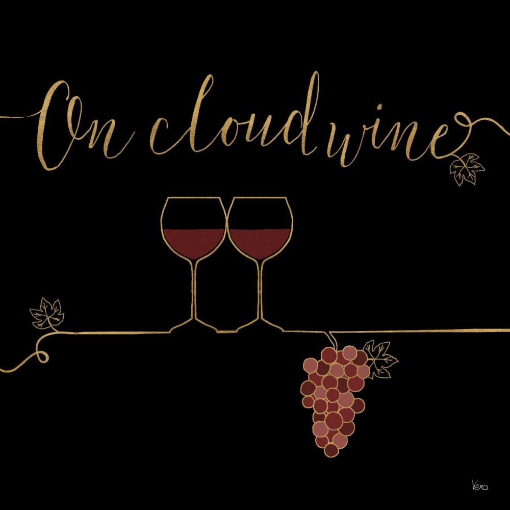 Underlined Wine VIII Black art print by Veronique Charron for $57.95 CAD
