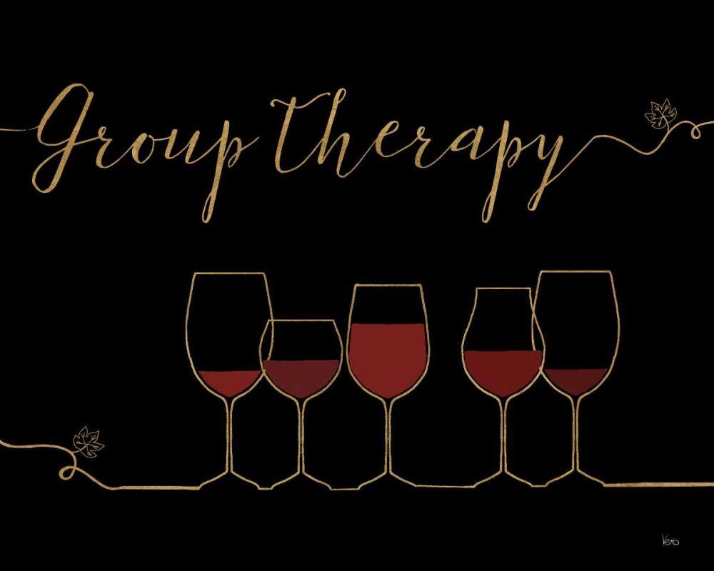 Underlined Wine IX Black art print by Veronique Charron for $57.95 CAD