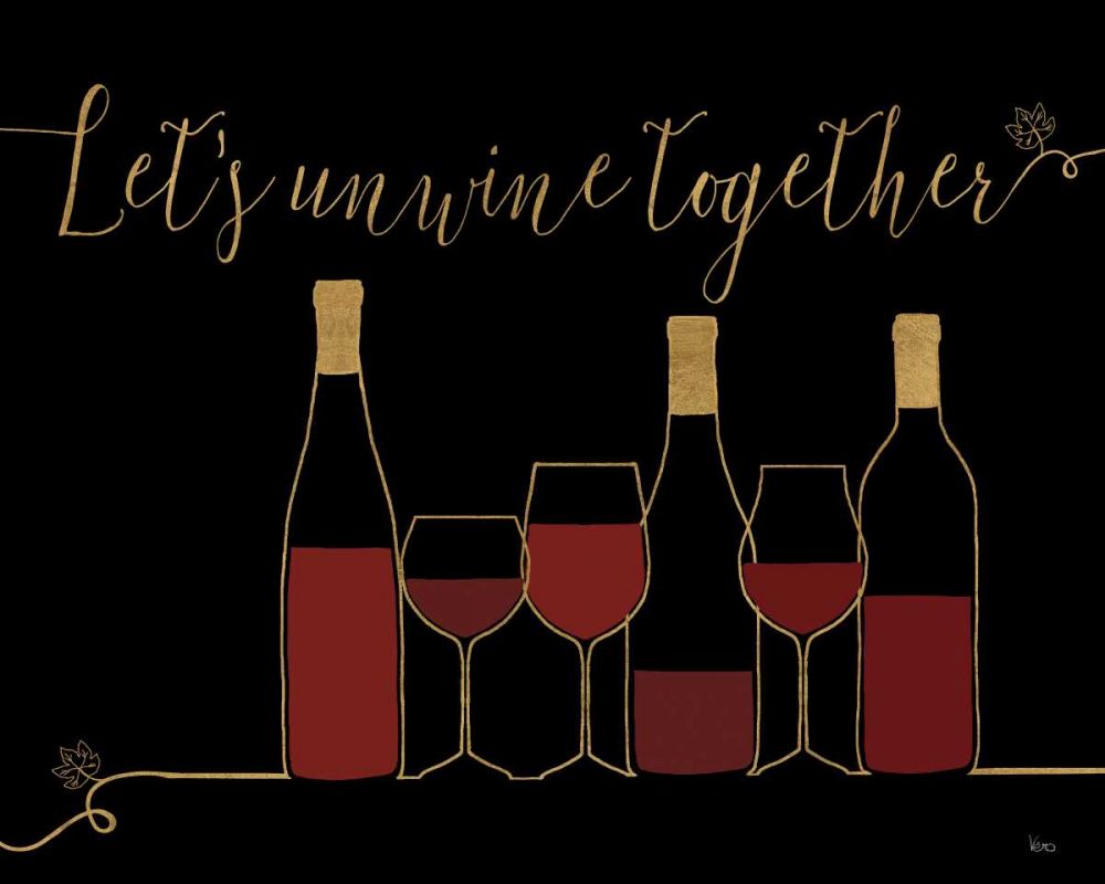 Underlined Wine X Black art print by Veronique Charron for $57.95 CAD