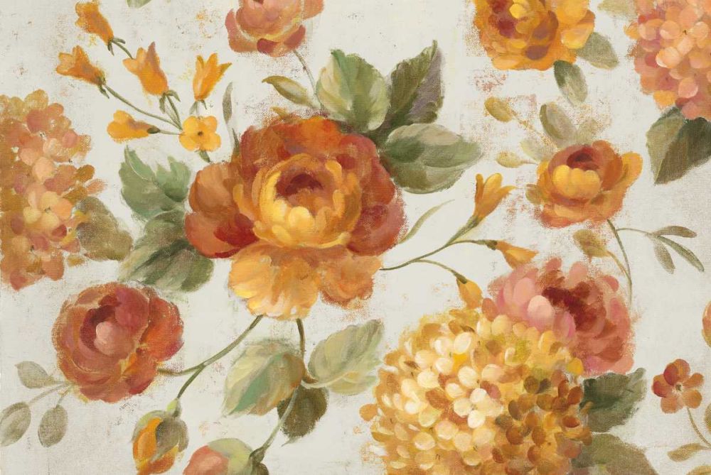 English Garden on Gray Crop art print by Silvia Vassileva for $57.95 CAD