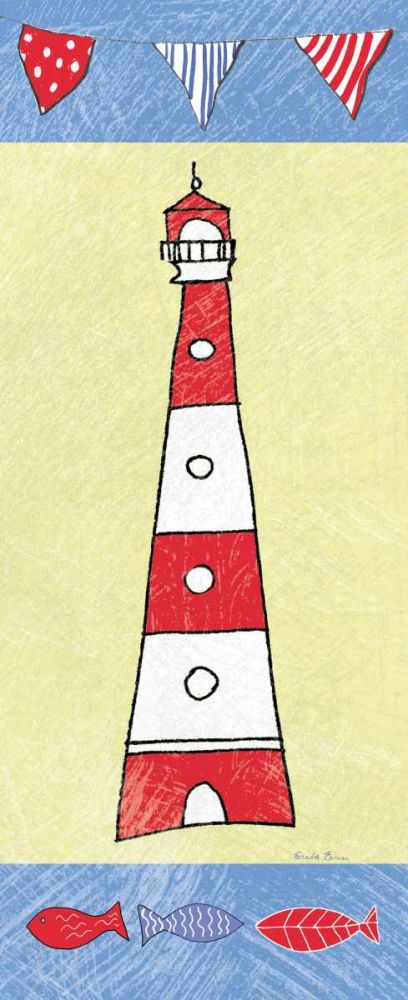 Coastal Lighthouse I art print by Farida Zaman for $57.95 CAD