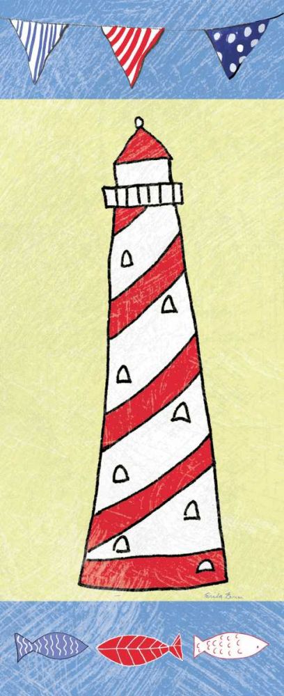 Coastal Lighthouse II art print by Farida Zaman for $57.95 CAD