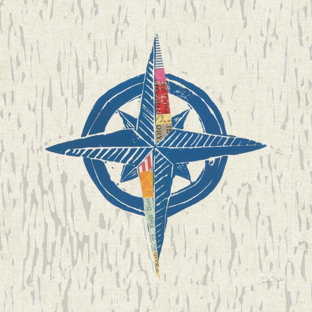 Nautical Collage I on Linen art print by Courtney Prahl for $57.95 CAD