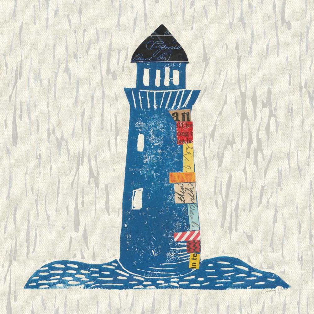 Nautical Collage II on Linen art print by Courtney Prahl for $57.95 CAD