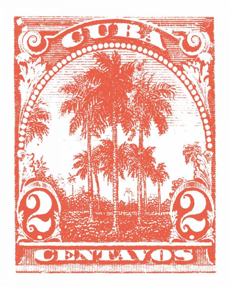 Cuba Stamp IX Bright art print by Wild Apple Portfolio for $57.95 CAD