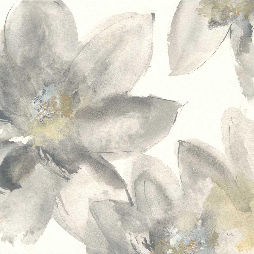 Gray and Silver Flowers I art print by Chris Paschke for $57.95 CAD