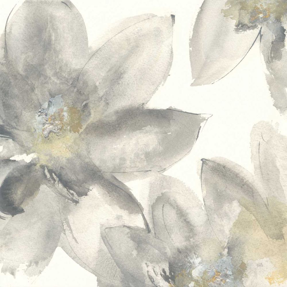 Gray and Silver Flowers I art print by Chris Paschke for $57.95 CAD