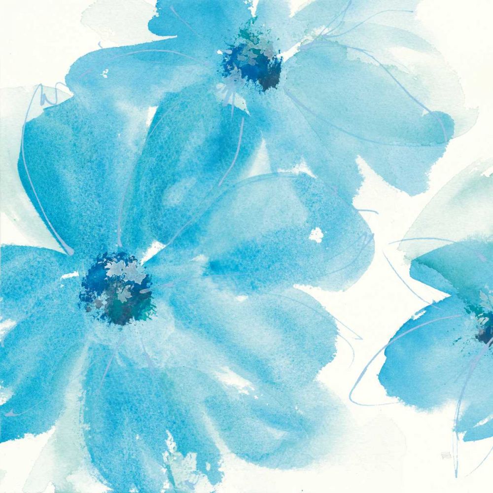 Aqua Mint Clematis I art print by Chris Paschke for $57.95 CAD