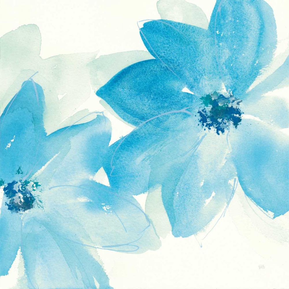 Aqua Mint Clematis II art print by Chris Paschke for $57.95 CAD