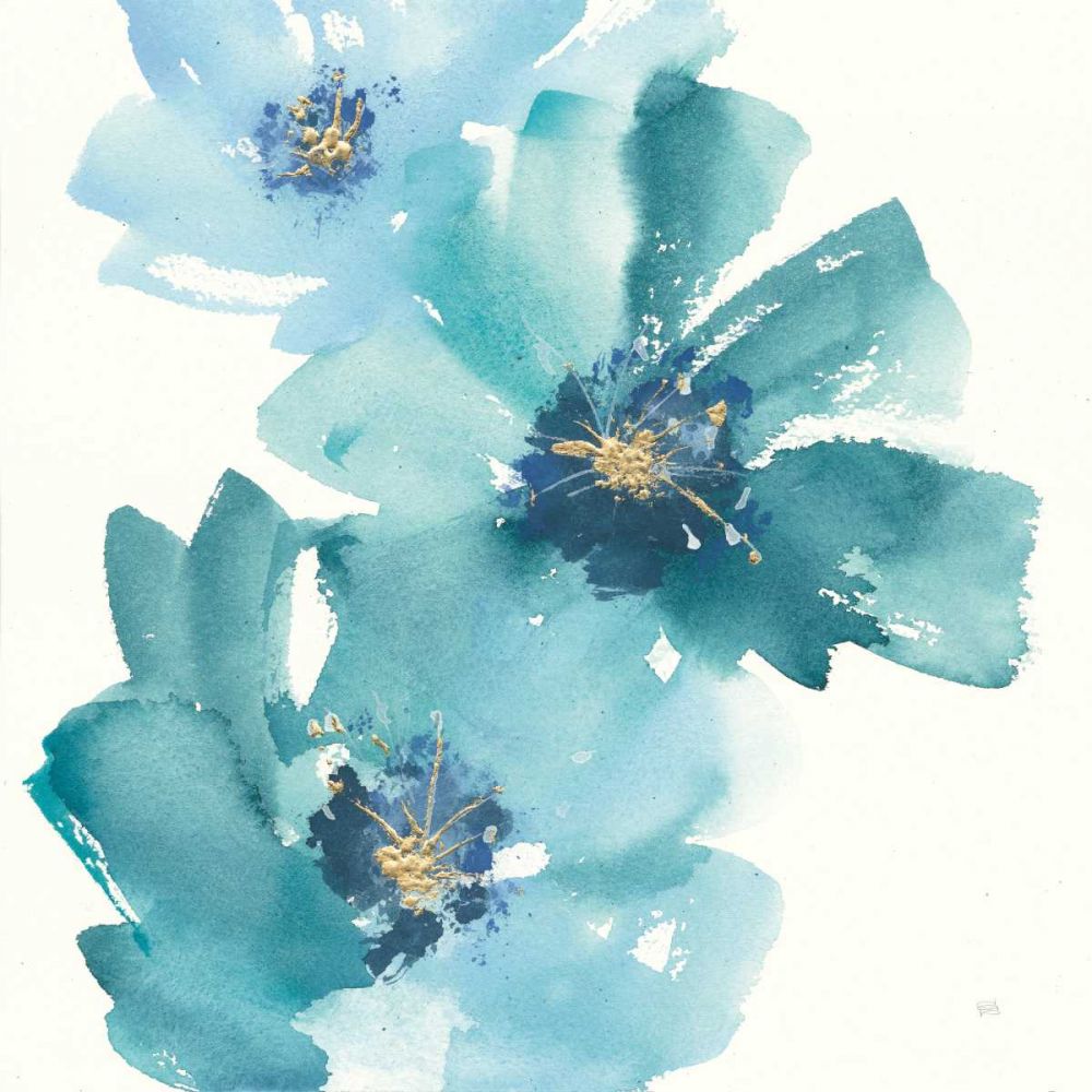 Teal Cosmos IV art print by Chris Paschke for $57.95 CAD