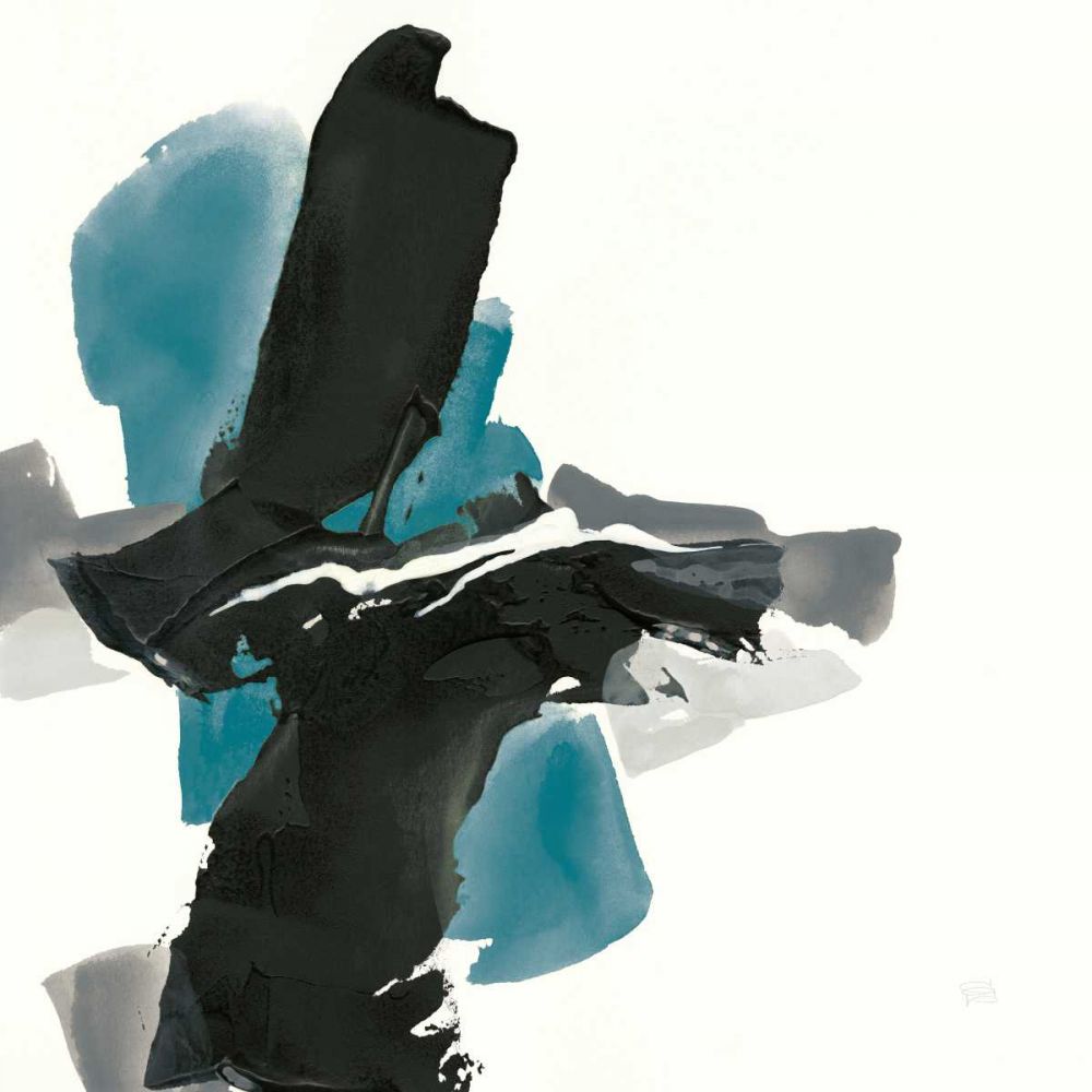 Black and Teal IV art print by Chris Paschke for $57.95 CAD