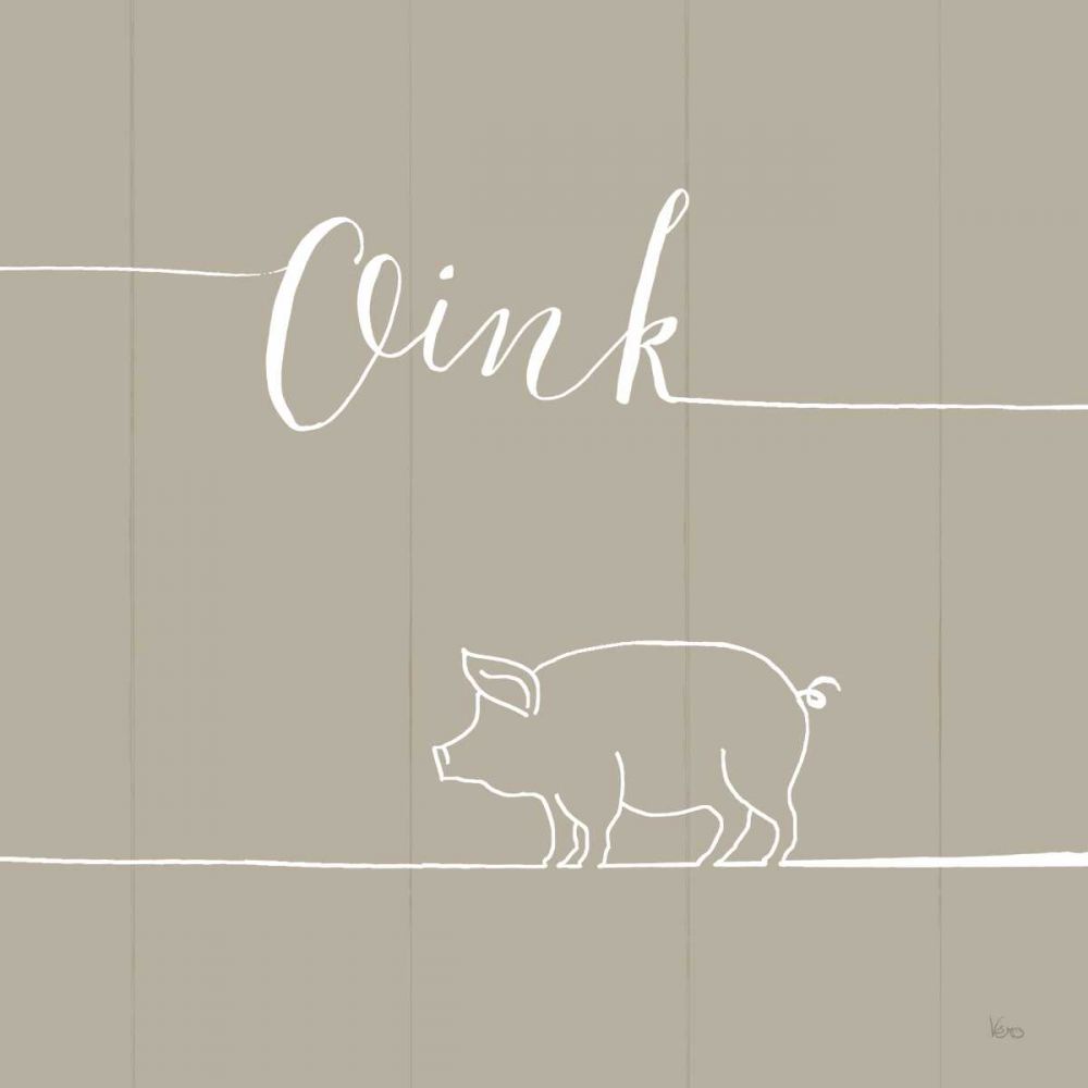 Underlined Farm V Greige art print by Veronique Charron for $57.95 CAD