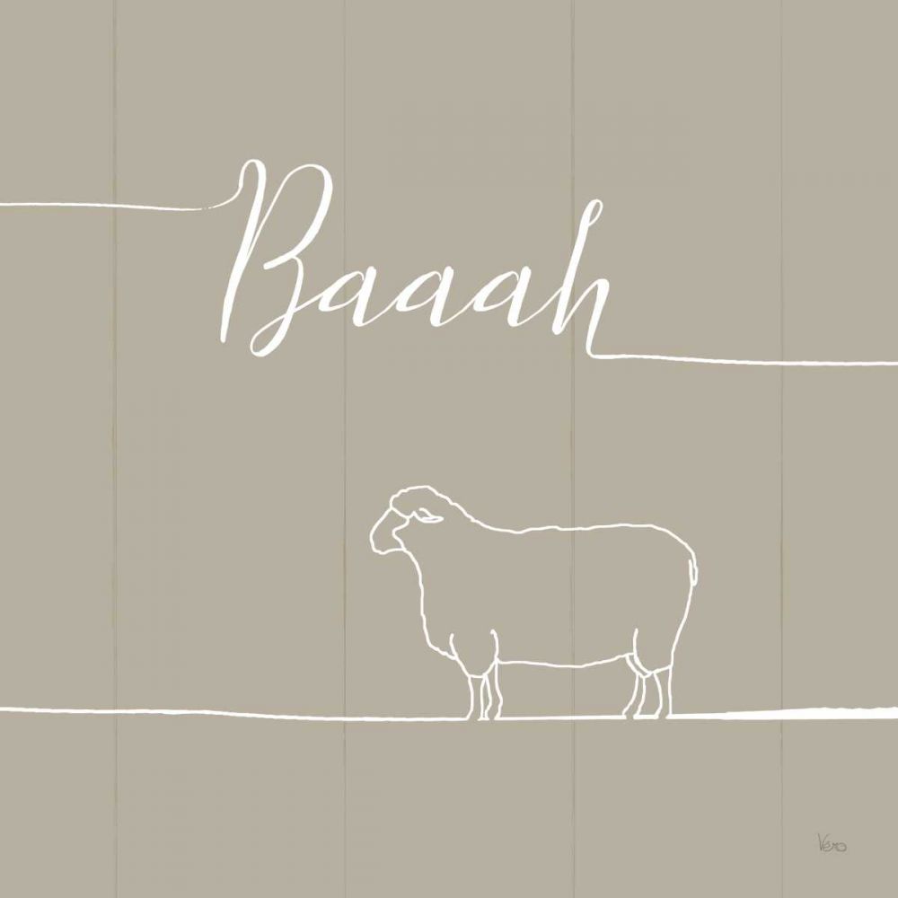 Underlined Farm VI Greige art print by Veronique Charron for $57.95 CAD