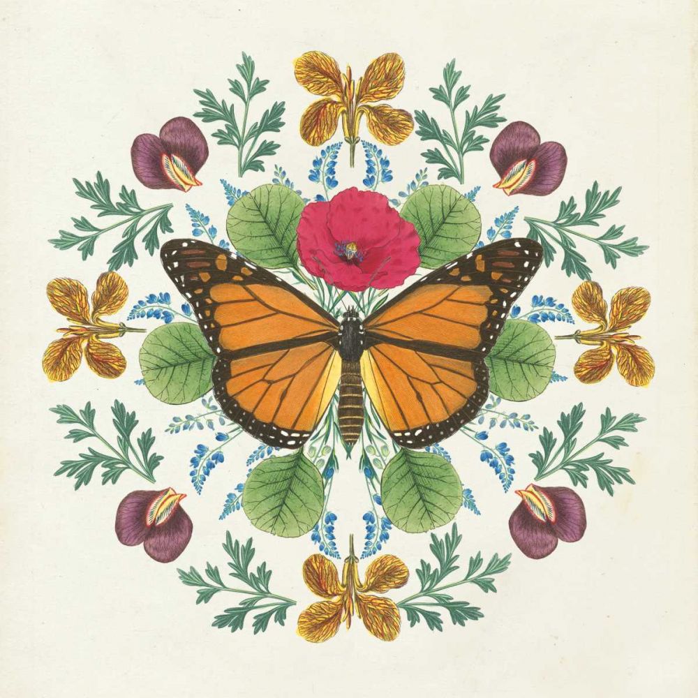Butterfly Mandala I art print by Wild Apple Portfolio for $57.95 CAD