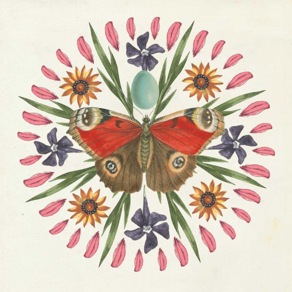 Butterfly Mandala II art print by Wild Apple Portfolio for $57.95 CAD