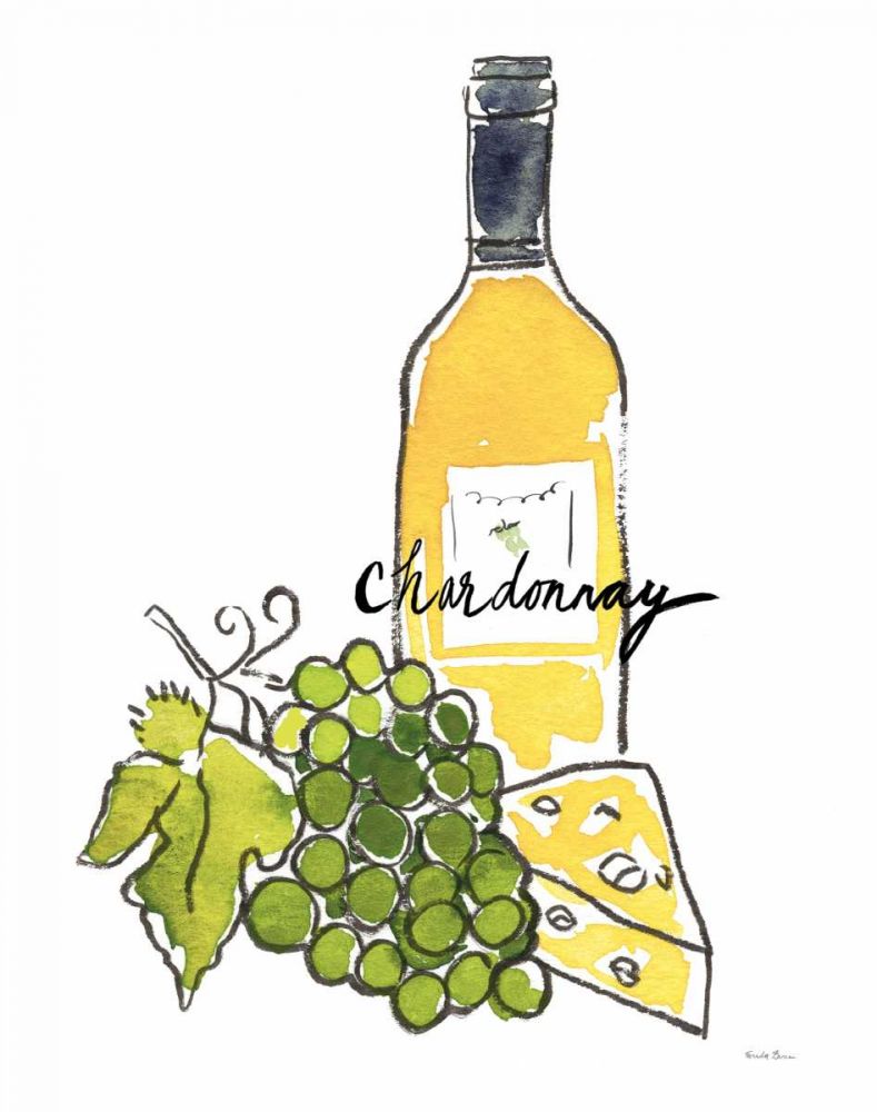 Wine Time IV Chardonnay art print by Farida Zaman for $57.95 CAD