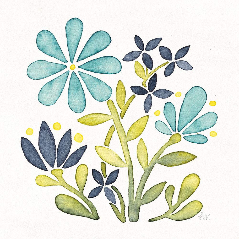 Garden Getaway Flowers I art print by Laura Marshall for $57.95 CAD