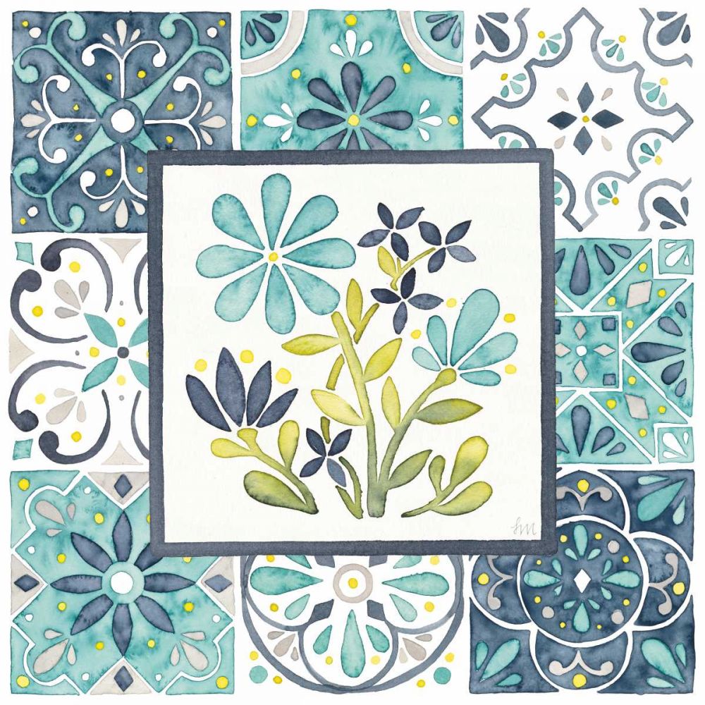 Garden Getaway Patchwork I art print by Laura Marshall for $57.95 CAD