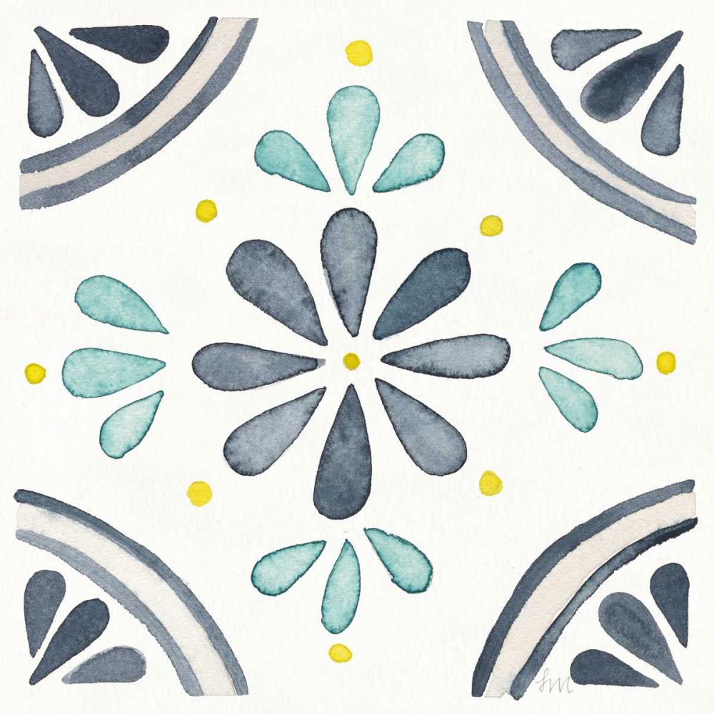 Garden Getaway Tile I White art print by Laura Marshall for $57.95 CAD