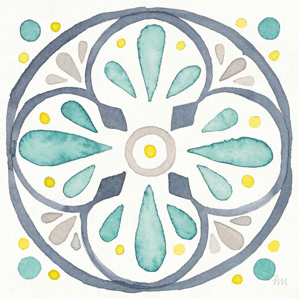 Garden Getaway Tile VI White art print by Laura Marshall for $57.95 CAD