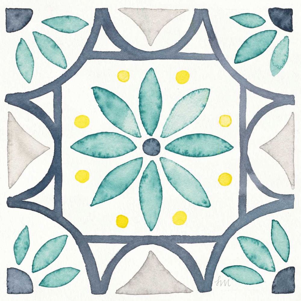 Garden Getaway Tile VIII White art print by Laura Marshall for $57.95 CAD